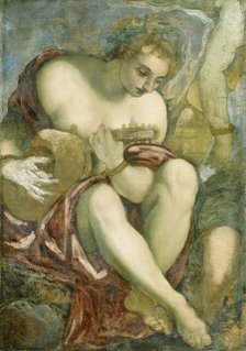 Muse with Lute, 1528-1594. Creator: Jacopo Tintoretto.