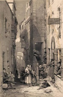 Scotland Delineated-Libberton Wynd, Edinburgh, 1847. Creator: James Duffield Harding.