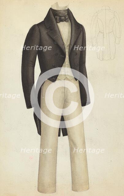 Boy's Coat and Trousers, c. 1940. Creator: Henry De Wolfe.