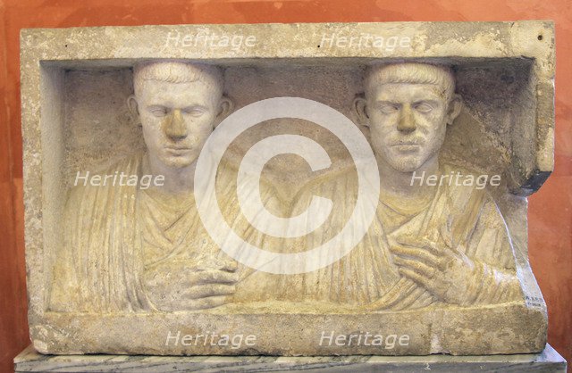 Sepulchral monument of two brothers, second half of 1st century BC. Artist: Unknown