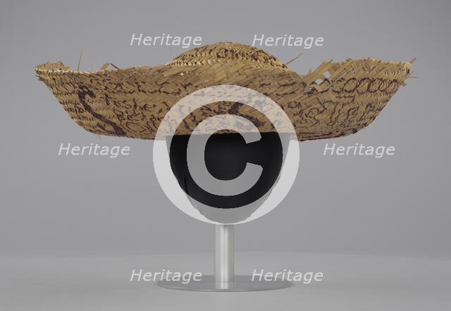 Straw sombrero hat associated with Civil Rights campaign, Camden, Alabama, 1971-1972. Creator: Unknown.