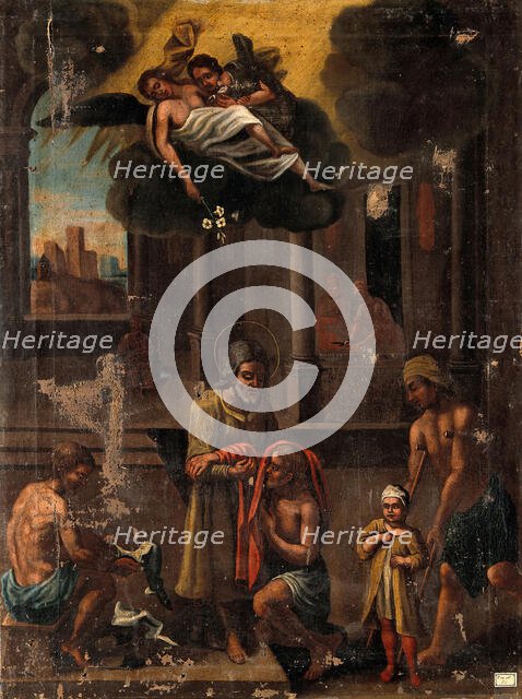 A miraculous cure described in the New Testament. Creator: Unknown.