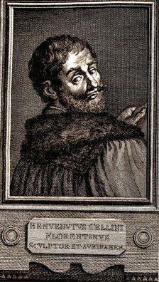 Portrait of Benvenuto Cellini (1500-1571), 1771. Creator: Collyer, Joseph (1748-1827).