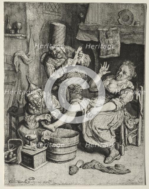 La Ventouse, 1695. Creator: Cornelis Dusart (Dutch, 1660-1704).