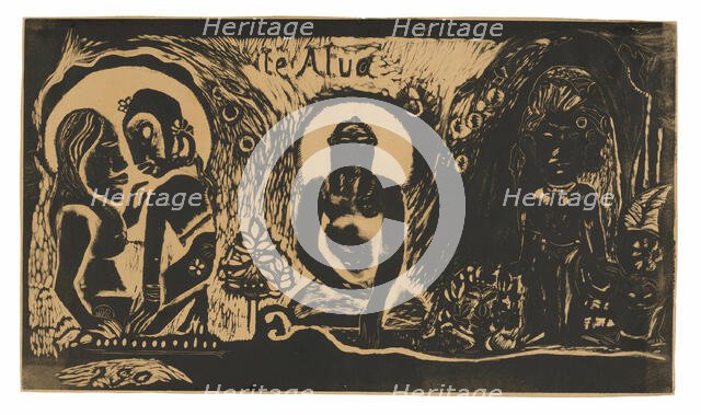 Te atua (The God), from the Noa Noa Suite, 1893/94. Creator: Paul Gauguin.