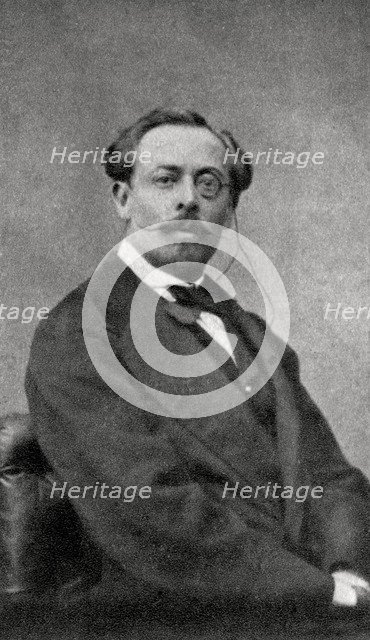 Aurelien Scholl, French author and journalist, 1868. Artist: Unknown