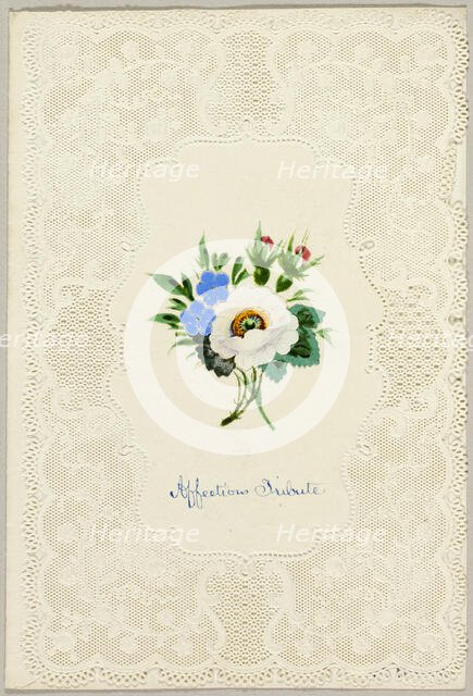 Affection's Tribute (Valentine), c. 1840. Creator: Unknown.