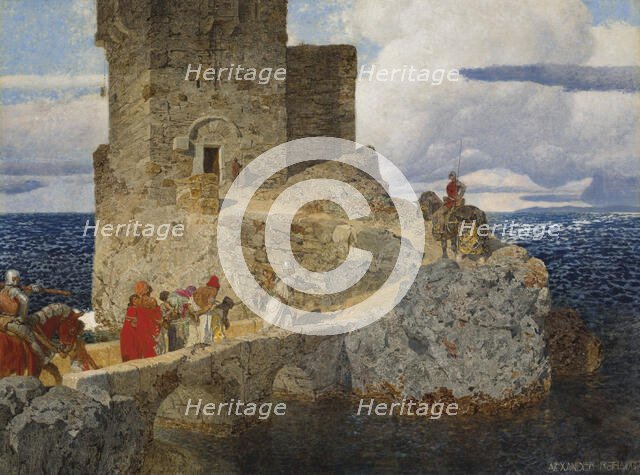 Moorish tower on the Spanish coast. Creator: Rothaug, Alexander (1870-1946).