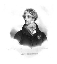 Armand-Emmanuel de Vignerot du Plessis, 1820s. Artist: Maurin.