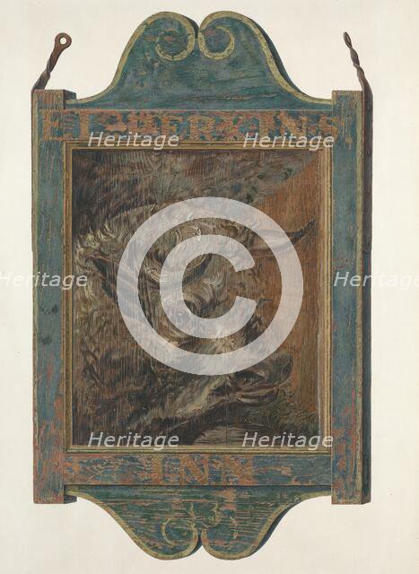 Tavern Sign, 1935/1942. Creator: Unknown.
