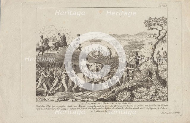 The Battle of Borisov on November 28, 1812. Artist: Campe, August Friedrich Andreas (1777-1846)