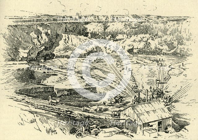 'Diamond Mine, Kimberley', c1900. Creator: Will B. Robinson.