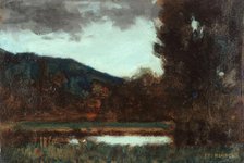 Paysage d'Alsace, crépuscule, between 1879 and 1888. Creator: Jean Jacques Henner.