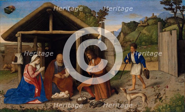 The Adoration of the Shepherds, probably after 1520. Creator: Vincenzo Di Biagio Catena.