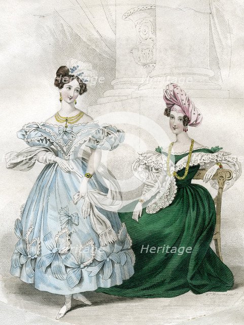Women's fashion, c1830s(?). Artist: W Hopwood