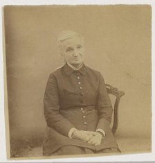 Portrait of seated older woman, 1880-1890. Creator: Thomas Eakins.