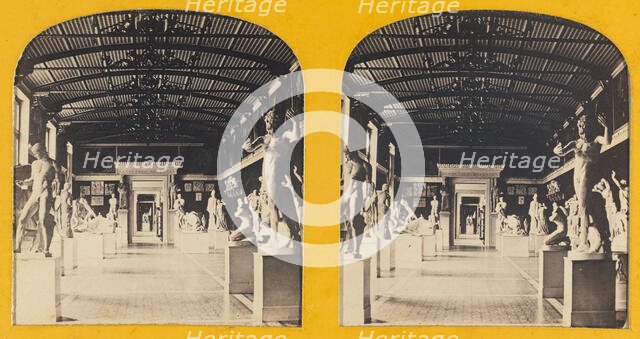 Salle des Modeles antiques, Musee de Berlin., about 1865. Creator: Unknown.
