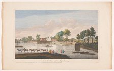View of the village of Shepperton, 1752. Creator: John Boydell.