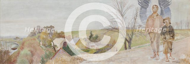 Angel with Tobias, 1902. Creator: Jacek Malczewski.