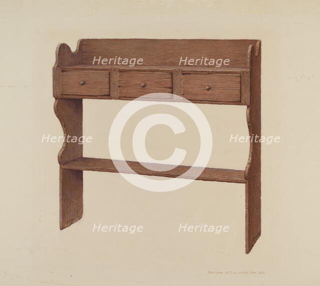 Sideboard, 1935/1942. Creator: Cecily Edwards.