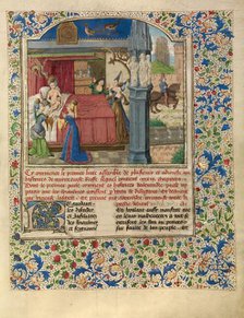 The Birth of Alexander; Livre des fais d'Alexandre le grant, about 1470-1475. Creator: Master of the Jardin de vertueuse consolation.