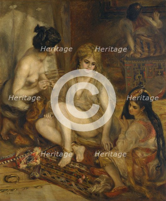 Parisiennes in Algerian Costume (Harem), 1872. Artist: Renoir, Pierre Auguste (1841-1919)