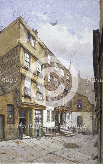 Crown Court, Chancery Lane, London, 1881. Artist: John Crowther