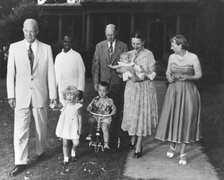General Eisenhower and his family, Fort Sheridan, Illinois, USA, 14th July 1952. Artist: Unknown