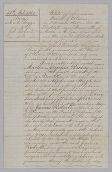 Deed of sale for an enslaved man named John, March 30, 1861. Creator: John French Coffey.