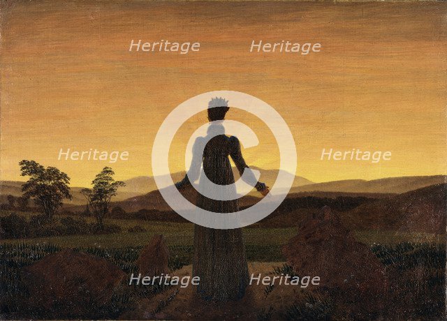 Woman before the Rising Sun, ca 1818. Artist: Friedrich, Caspar David (1774-1840)