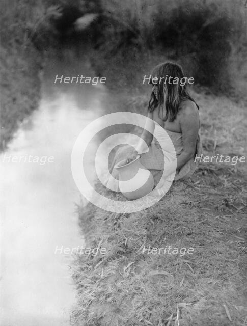 By the canal-Maricopa, c1907. Creator: Edward Sheriff Curtis.