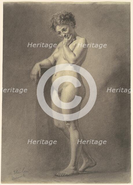 Female Nude, c. 1872. Creator: Walter Shirlaw.