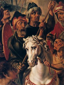 'Calvary', detail from centre panel, 1545-1550. Artist: Maerten van Heemskerck