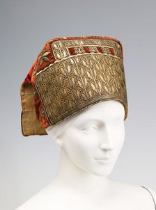Hat, Russian, fourth quarter 18th century. Creator: Unknown.