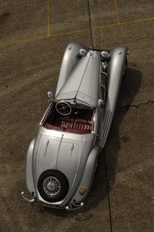 1937 Mercedes Benz 540 k special roadster. Artist: Simon Clay.