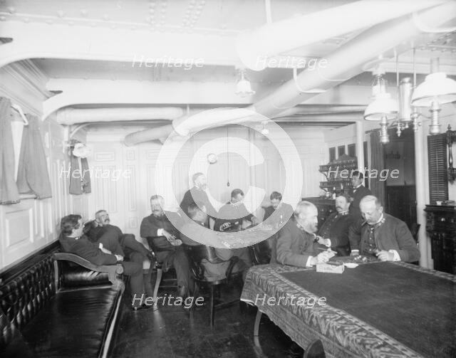 U.S.S. Maine ward room officers, 1896, 1896. Creator: Unknown.