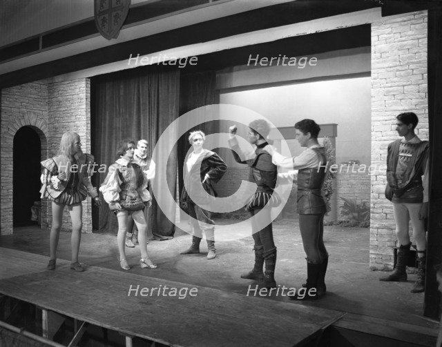 Production of Shakespeare's Twelfth Night, Worksop College, Derbyshire, 1960. Artist: Michael Walters