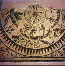 Nilotic Mosaic, Pygmies. Rome, 2nd century. Artist: Unknown.