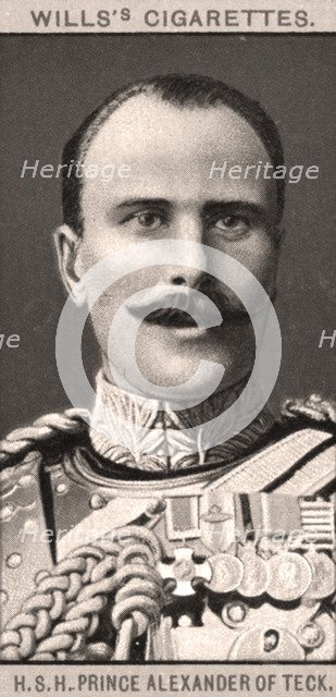 H.S.H Prince Alexander of Teck, 1908.Artist: WD & HO Wills