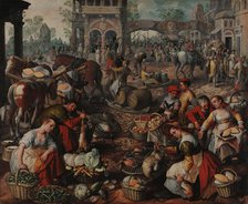 Market in the Square, 1566. Creator: Beuckelaer, Joachim (ca. 1533-1574).