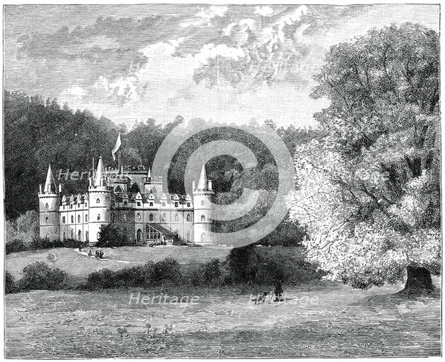 Inverary Castle, western Scotland, 1900.Artist: GW Wilson and Company