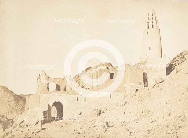 Mosquée de Belal, au Sud de Philae (Rive droite), April 11, 1850. Creator: Maxime du Camp.