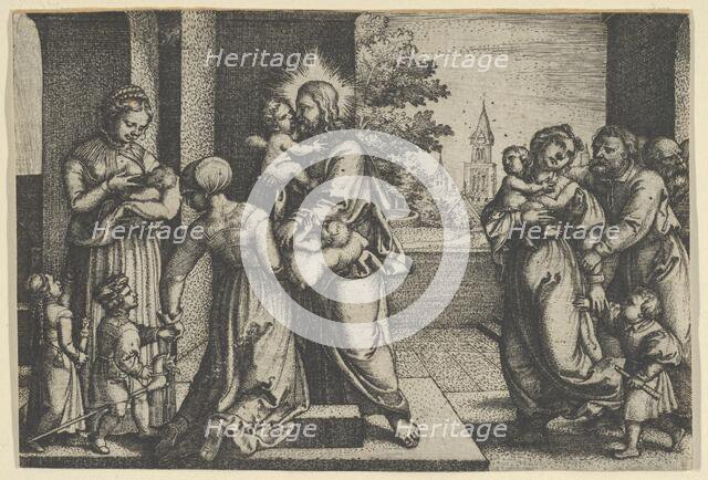 Christ and the Children. Creator: Georg Pencz.
