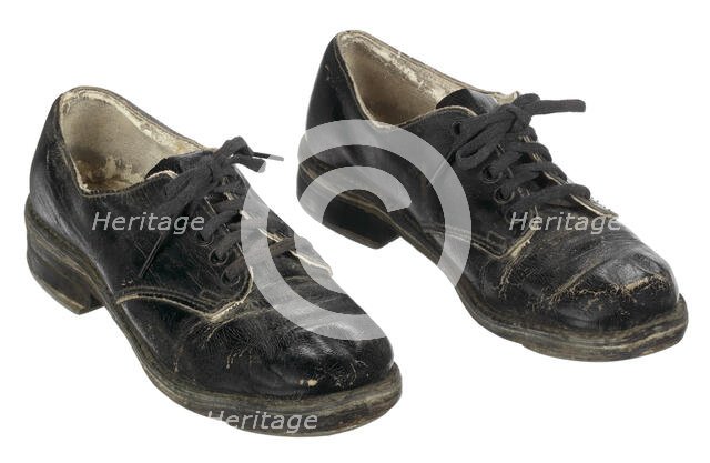 Tap shoes used by Sammy Davis Jr., 1938. Creator: Windsor Shoe Company.