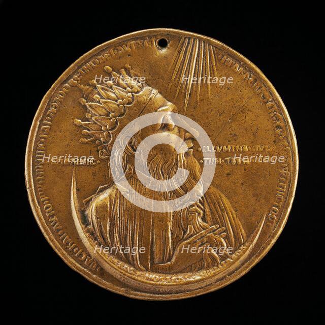 Heraclius I, c. 575-641, Roman Emperor 610 [obverse], 1402/1413. Creator: Unknown.