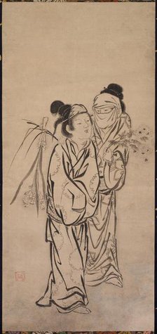 A Couple, late 1500s. Creator: Hasegawa Soen (Japanese).