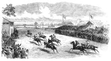 The Cambridgeshire Steeplechase, Cottenham: the finish, 1870. Creator: Unknown.