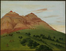 View in the Grand Detour, 1900 Miles above St. Louis, 1832. Creator: George Catlin.