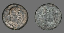 Coin Portraying Emperor Hadrian, 133-134. Creator: Unknown.