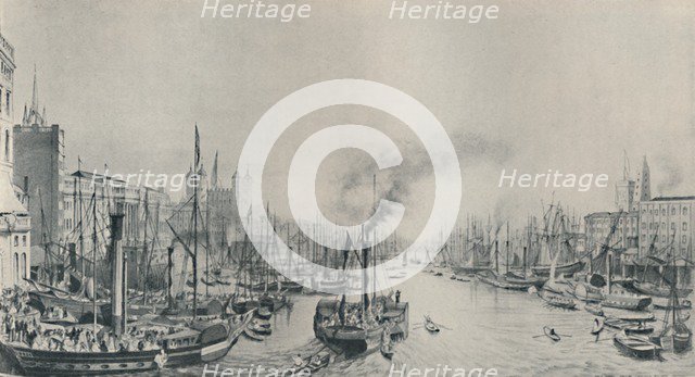 'The Pool: Steamer Trips, 1841', (1920). Artist: William Parrott.